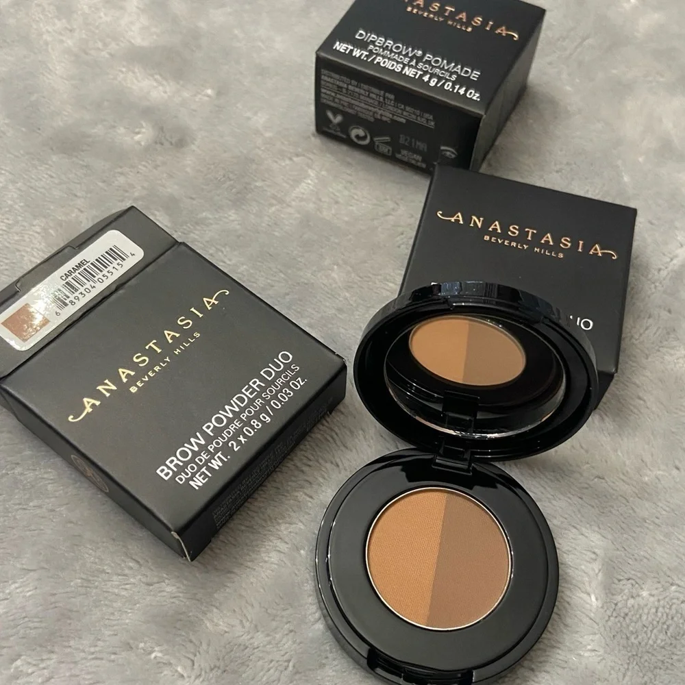New! Anastasia Beverly Hills brow powder duo dipbrow pomade caramel 27620